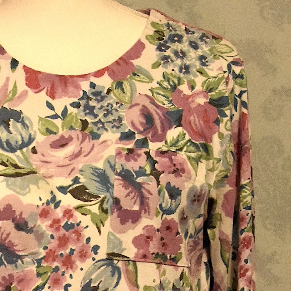 Floral Long Sleeve Midaxi Dress